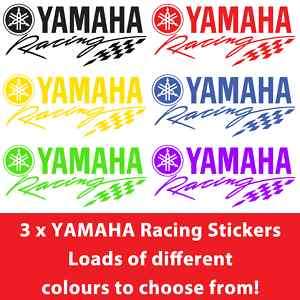 3x YAMAHA Racing Sticker   BIKE Car Motorcross Decal  
