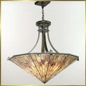 Tiffany Chandelier, QZTF1787VB, 6 lights, Antique Bronze, 35 wide X 