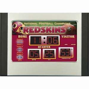   Washington Redskins Scoreboard Desk & Alarm Clock