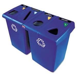  Glutton Recycling Station, Rectangular, Plastic, 92 gal 