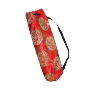 fit Printed Red Silk Yoga Mat Bag 80 9009 NEW  