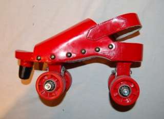 Rare VTG FAMOLARE ROLLERSKATES red DISCO CLOGS sz 8 Iconic & Important 