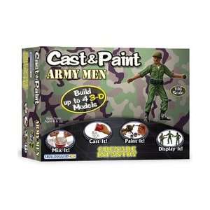  Cast and Paint Army Men Grenade Soldier Kit Toys & Games