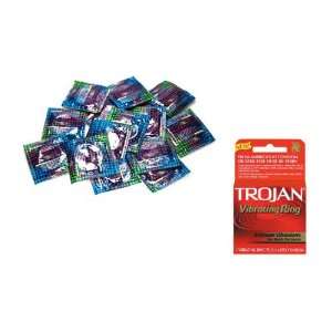  Latex Condoms Lubricated 12 condoms Plus TROJAN ELEXA VIBRATING RING
