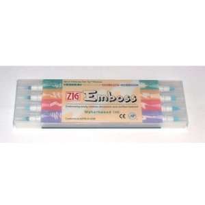  Zig Emboss Twin Tip Embossing Marker Pen Set of 4 Pens 