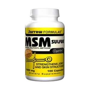  MSM Sulfur 100 Caps 1000 mg By Jarrow Formulas Health 