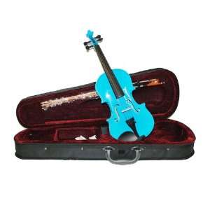   Color 1/10 Size Violin with Case and Accessories Musical Instruments