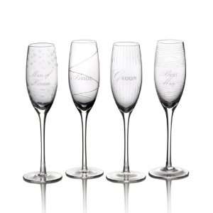   Cheers Bridal Party 8 Ounce Flutes Glass, Set of 4