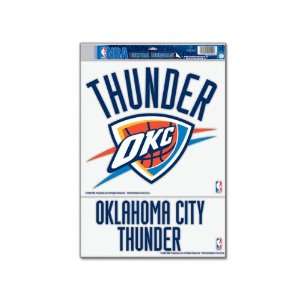  Wincraft Oklahoma City Thunder 11X17 White Ultra Decal 