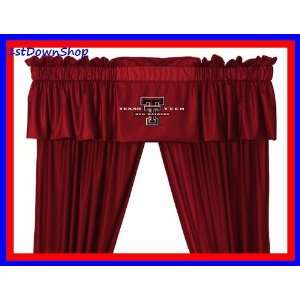   Tech Red Raiders LR Window Treatment Valance Only