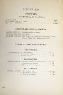 Wagner Siegfried Score 1903 Der Ring des Nibelungen  